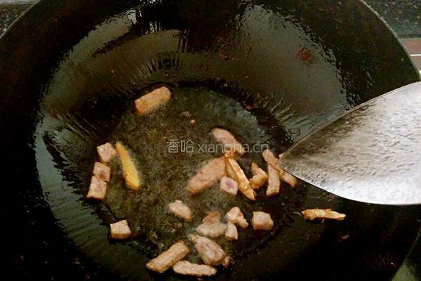 肉炒豆角的做法图解2