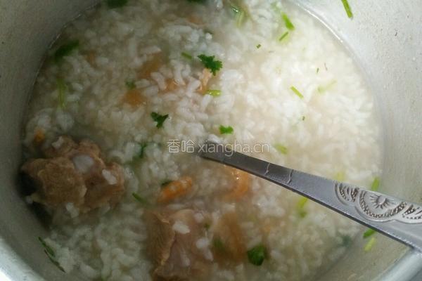 排骨虾仁粥的做法图解5
