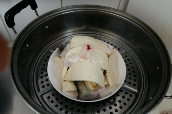 蒸鲳鱼北豆腐的做法图解6