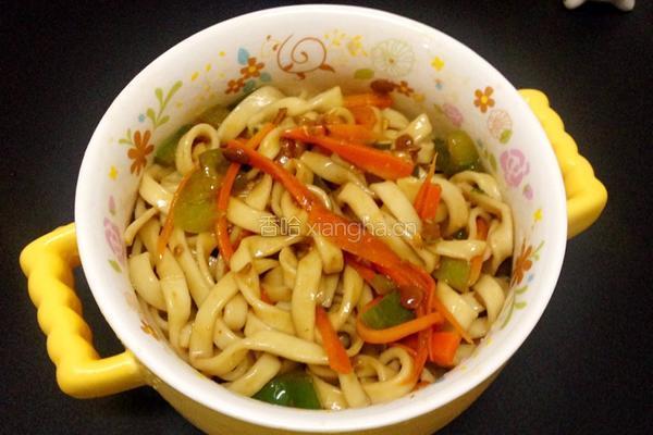 黄豆酱拌素面的做法图解8
