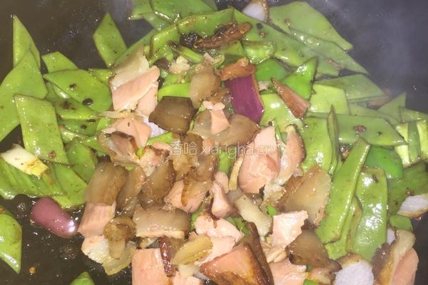 豆角炒腊肉的做法图解9