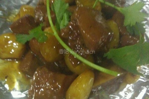 蒜子烧牛腱的做法图解4