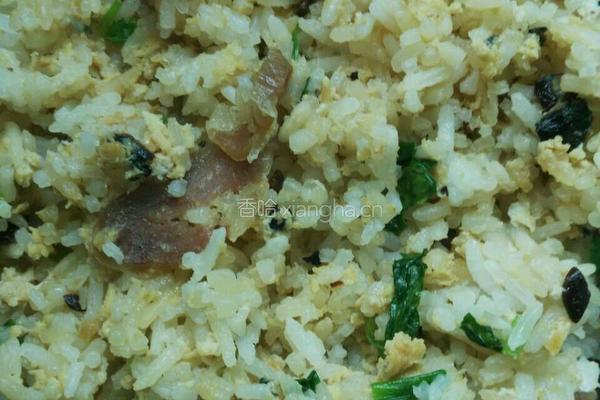 鸡蛋腊味饭！的做法图解8