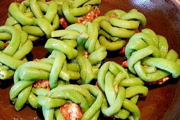 团团圆圆（豇豆酿肉）的做法图解10