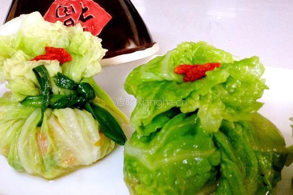 鲜虾翡翠黄金包的做法图解14
