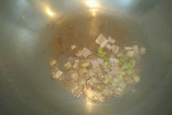 肉沫鸡蛋炒菠菜的做法图解4