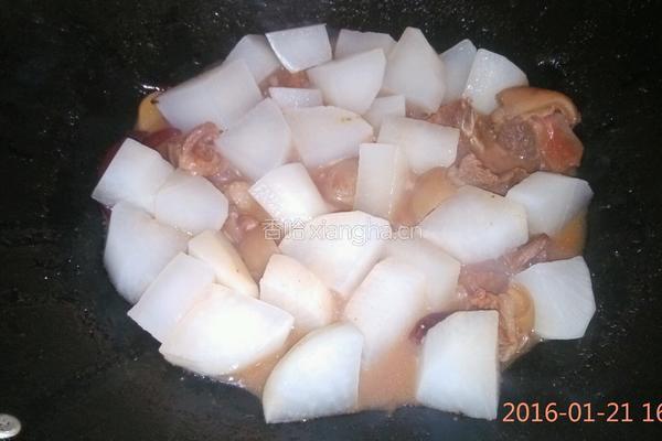红烧萝卜羊肉的做法图解5