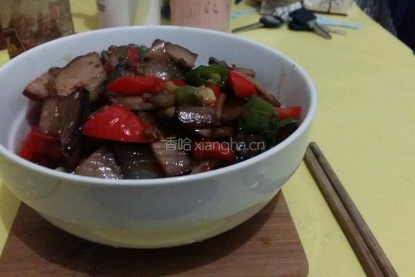 双椒腊肉的做法图解5