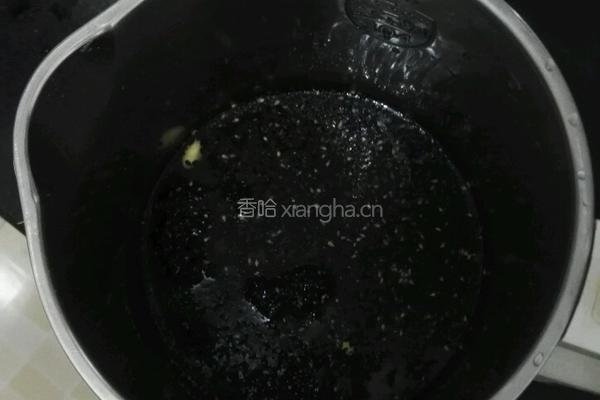黑芝麻燕麦豆浆的做法图解2