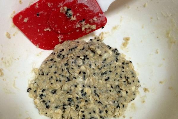 燕麦黑芝麻饼干的做法图解7