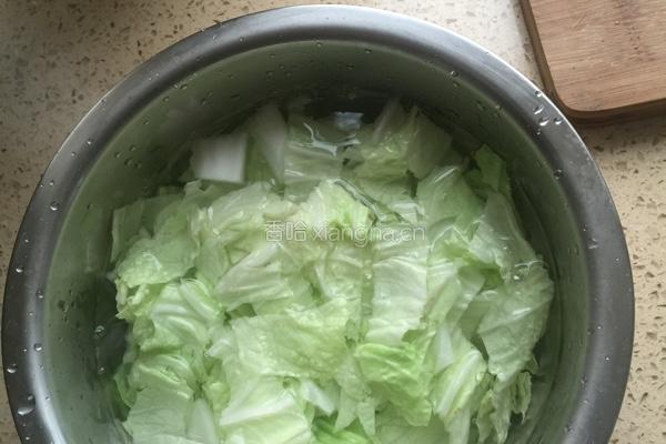油泼白菜的做法图解4