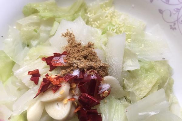油泼白菜的做法图解5