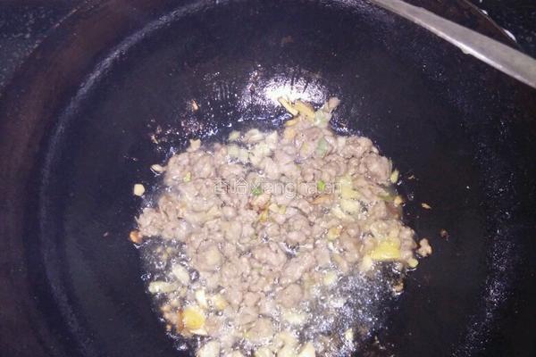 肉沫粉条的做法图解3