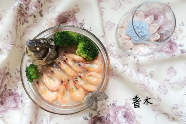 鲫鱼虾汤的做法图解11