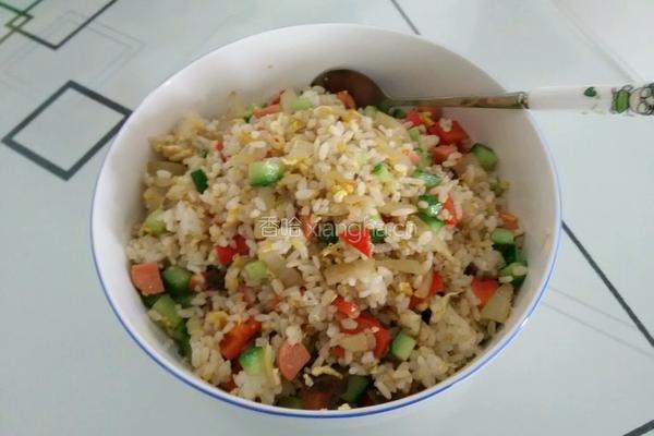 蔬菜蛋炒饭的做法图解7