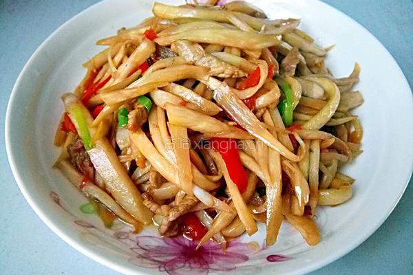 茭白肉丝的做法图解7