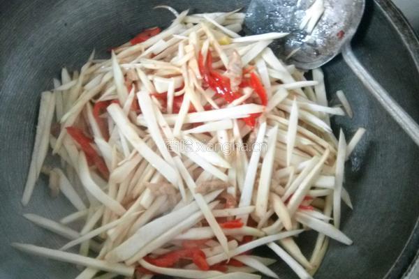 茭白肉丝的做法图解5