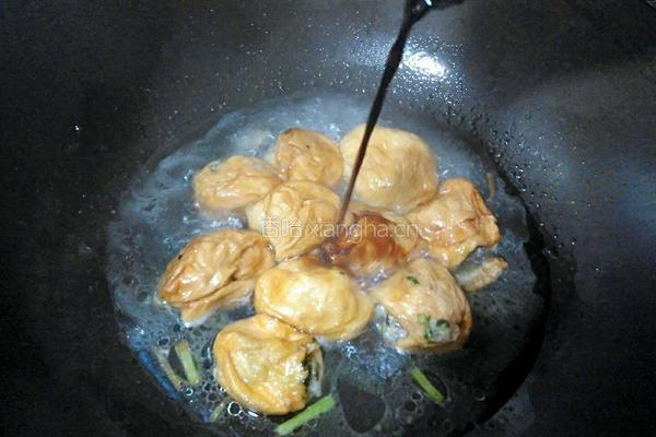 红烧油面筋塞肉的做法图解15