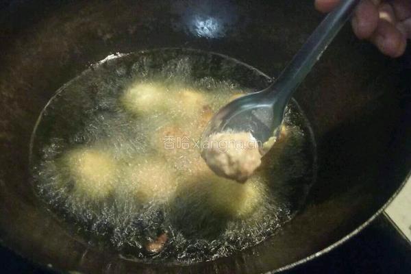 炸丸子的做法图解5