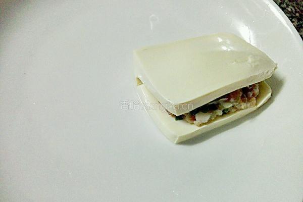 白豆腐夹肉的做法图解4