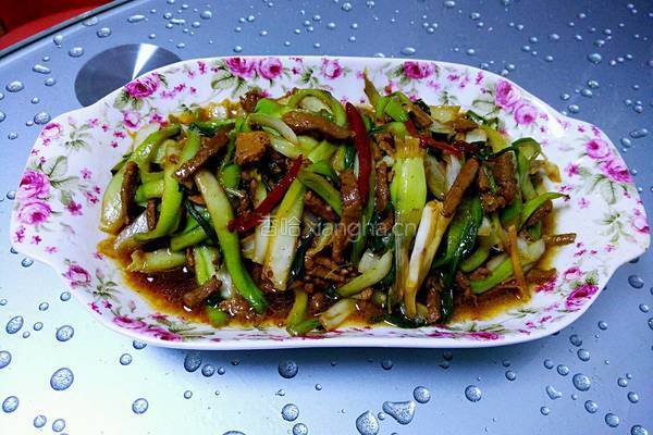 白菜肉丝。的做法图解6