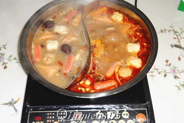 鸳鸯火锅汤底的做法图解7