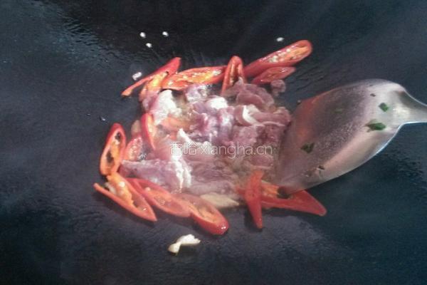 辣椒炒苦瓜肉的做法图解6
