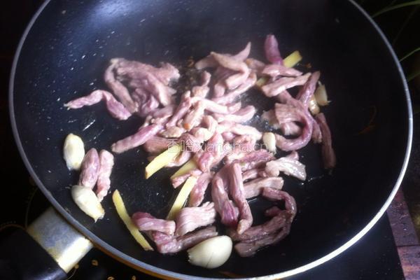 白菜肉丝面的做法图解4