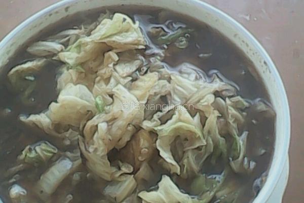 肉汤炖白菜的做法图解4