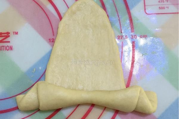全麦牛角豆沙餐包的做法图解7