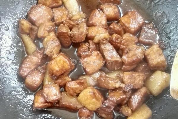 红烧腐竹、肉的做法图解4