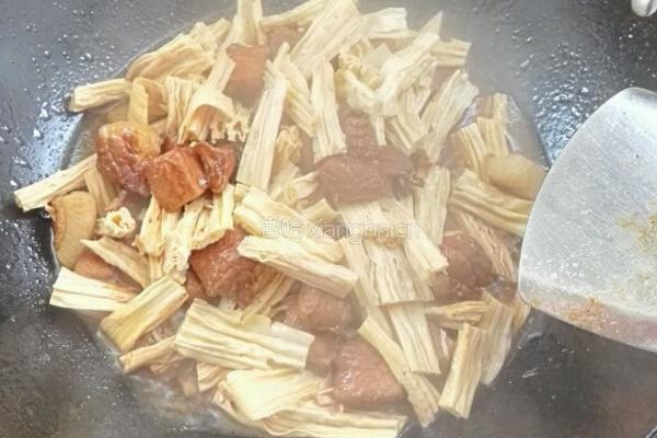 红烧腐竹、肉的做法图解6