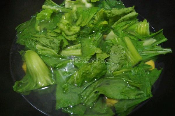 芥菜番薯鲮鱼丸汤的做法图解6