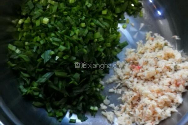 韭菜鸡蛋薄皮饼的做法图解3