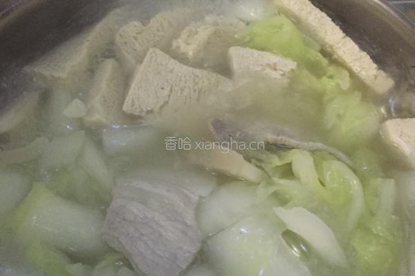 白菜豆腐汤的做法图解5