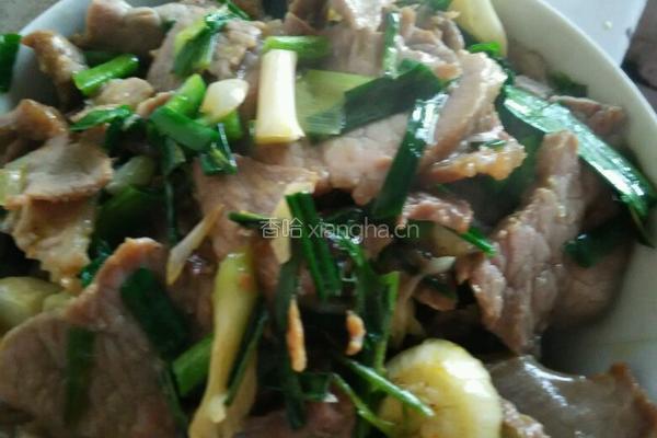 青蒜炒肉片的做法图解7
