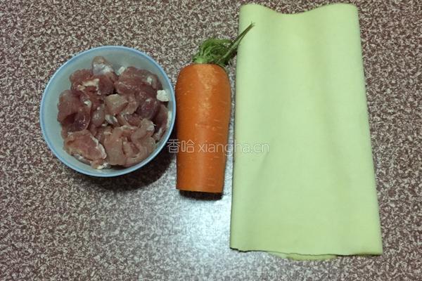 豆腐皮肉卷的做法图解1