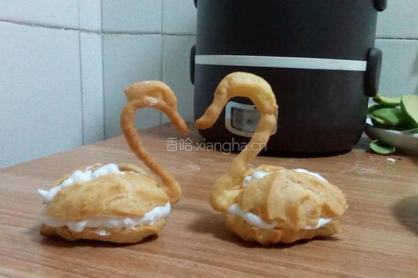 双色天鹅泡芙的做法图解16