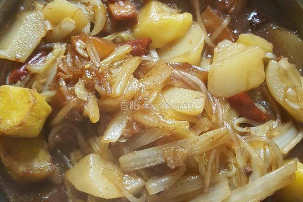 猪肉白菜炖粉条的做法图解8
