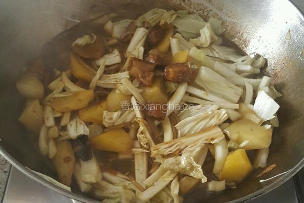 猪肉白菜炖粉条的做法图解7