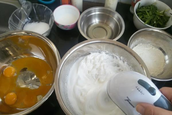戚风,抹茶蛋糕的做法图解1