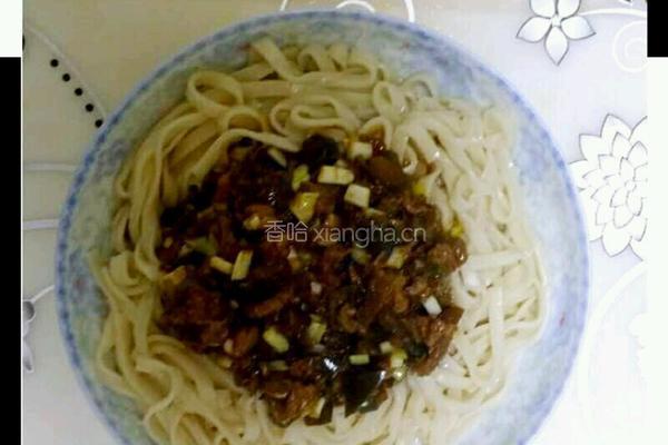 韭香茄子打卤面的做法图解10