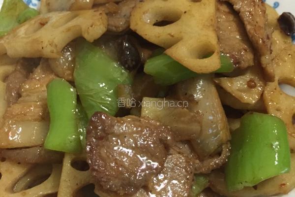 莲藕回锅肉的做法图解8