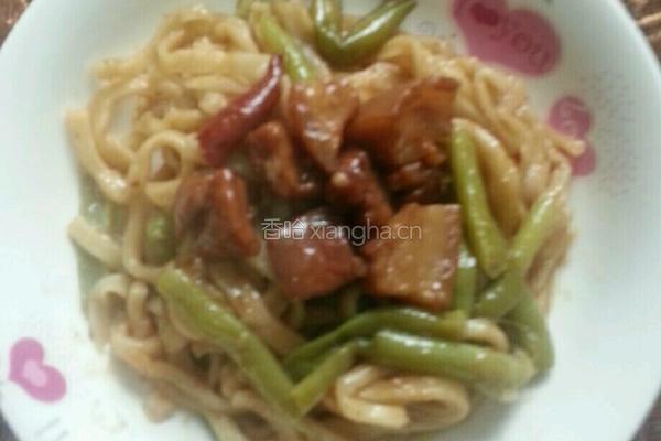 豆角焖面的做法图解5