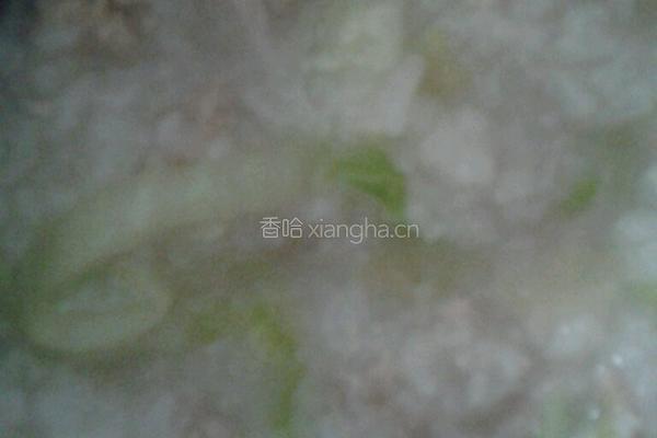 青菜瘦肉粥的做法图解4