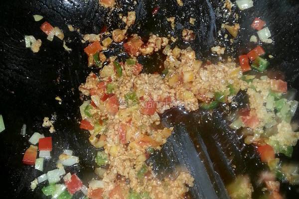 肉末虾仁豆腐的做法图解4