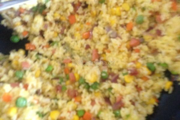 黄金杂蔬炒饭的做法图解7