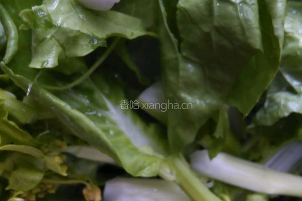 清炒菜心的做法图解1