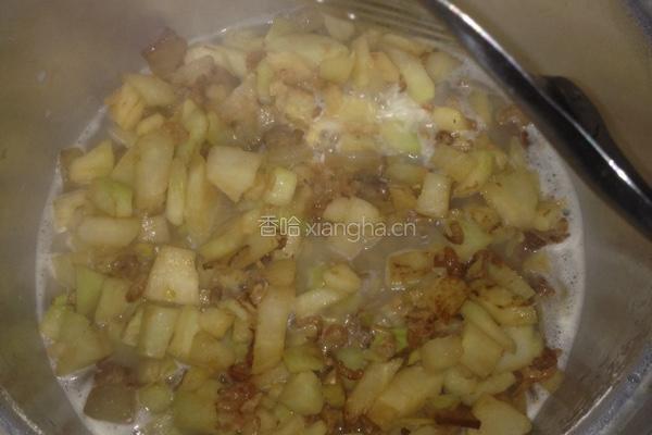 菜果虾米鲜味焗饭的做法图解2