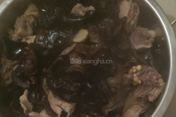 黑木耳炖土鸡的做法图解3